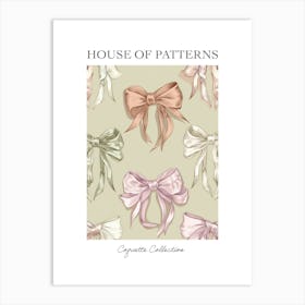 Coquette In Sage And Pink5 Pattern Poster Art Print