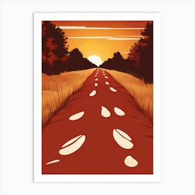 Road   VECTOR ART Art Print