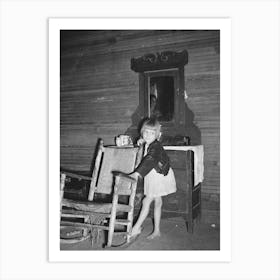 A Child Of Scarbrough S In Front Of Dresser, Laurel, Mississippi By Russell Lee Art Print