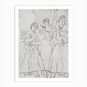 Three Dancers, Pablo Picasso Art Print
