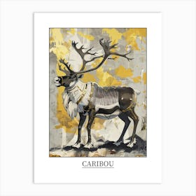 Caribou Precisionist Illustration 2 Poster Art Print