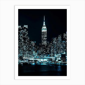 New York City At Night 9 Art Print