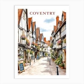 Coventry Retro Vintage Travel V 05 Art Print