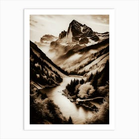 Infrared Landscape Art Print