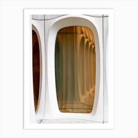 Architecture Brutalism Window Mirror Art Print