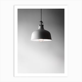 Grey Pendant Light Art Print