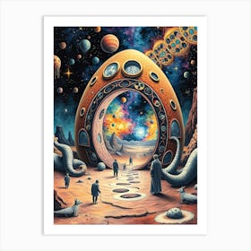 Space Odyssey Abstraction Art Print