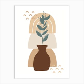 Plant In A Vase Art Print