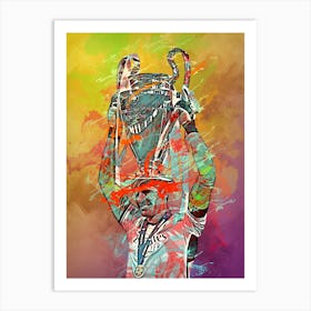 Thibaut Courtois Colorful Mix Art Print