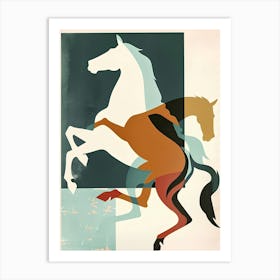 Horses In Motion Art Print