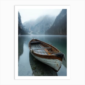 Boat On The Lake Art Print