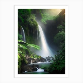 Cunca Wulang Waterfall, Indonesia Realistic Photograph (3) Art Print