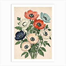 Anemones 1 Art Print