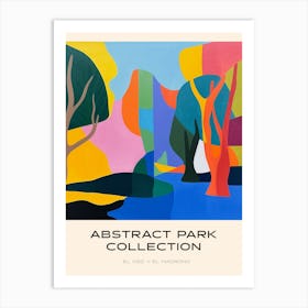 Abstract Park Collection Poster El Oso Y El Madrono Madrid 3 Art Print