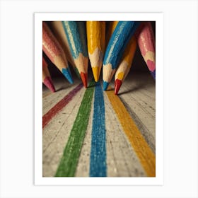 Colorful Pencils 1 Art Print