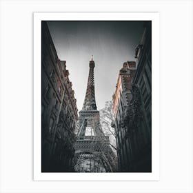 Paris Eiffel Tower - Dark and moody Art Print