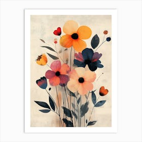 Flowers In A Vase 164 Art Print