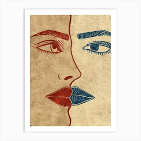 Two Faces 27 Art Print