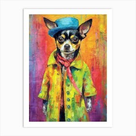 Barkdeling Masterpiece; Dog Chic On Canvas Art Print