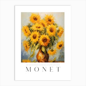 Monet Sunflowers Art Print