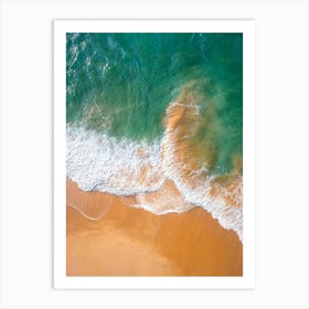 Aerial View Of A Beach 144 Art Print