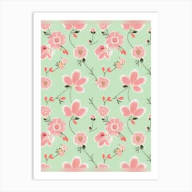 Floral Pattern 2 Art Print