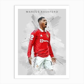 Marcus Rashford Graffiti Art Print