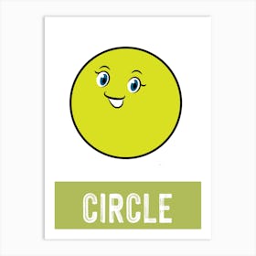 Circle, Shape, Kid's Learning, Children's, Fun, Nursery, Bedroom, Wall Print, Art Print, Art Art Print
