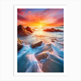 Romantic Sunset Art Print