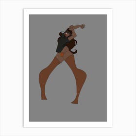 Stretching Art Print