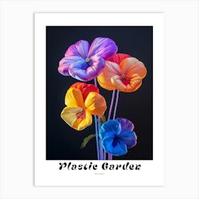 Bright Inflatable Flowers Poster Wild Pansy 1 Art Print