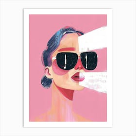 Woman In Sunglasses 9 Art Print