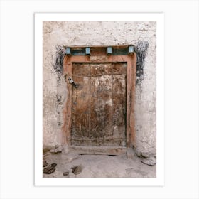 Door To A Tibetan House In The Old Kingdom Mustang Art Print