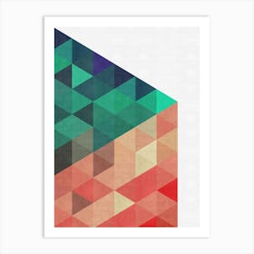 Triangle geometry 11 Art Print