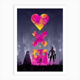 Love Death Robots silhouette Art Print