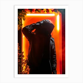 Silhouette Of A Man 12 Art Print