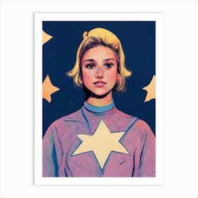 Star Girl Art Print