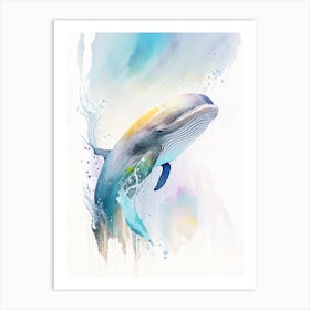 Cuvier S Beaked Whale Storybook Watercolour  (2) Art Print