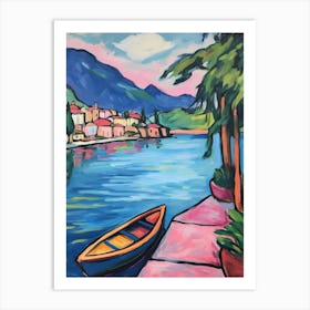 Lake Como Italy 6 Fauvist Painting Art Print
