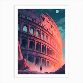 Colosseum Rome Painting Art Print
