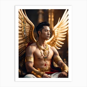 Handsome Asian God #1 Art Print