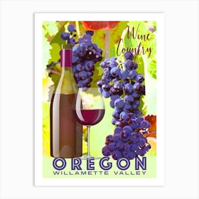 Oregon Willamette Valley Art Print