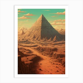 Pyramids Of Giza Highly Detailed Pixel Art Retro Ae 67494898 71cf 4a24 9515 5e476e8e7abc 1 Art Print