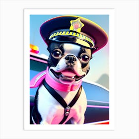 Police Dog-Reimagined 4 Art Print
