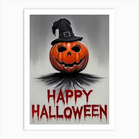 Happy Halloween, Jack O’Lantern 1 Art Print