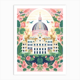 The National Congress Of Brazil   Brasília, Brazil   Cute Botanical Illustration Travel 0 Art Print