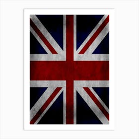 United Kingdom Flag Texture Art Print