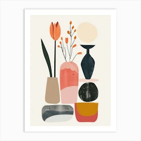 Cute Abstract Objects Collection 8 Art Print