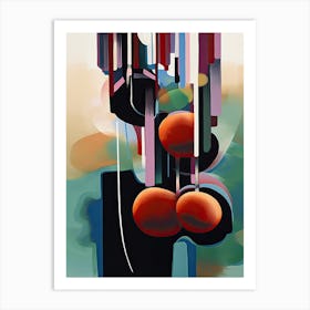 Cherries Abstract Art Print