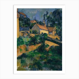 La Route Tournante À Montgeroult (1898), Paul Cézanne Art Print